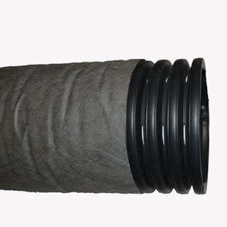 Дренажная труба гофрированная в фильтре геотекстиль Сибур 200 мм
