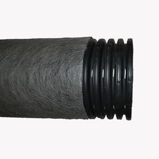 Дренажная труба гофрированная в фильтре геотекстиль Typar 160 мм