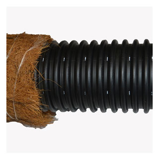 Дренажная труба гофрированная в фильтре кокосовая койра 160 мм
