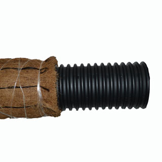 Дренажная труба гофрированная в фильтре кокосовая койра 90 мм