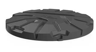 Крышка колодца коричневая тип II