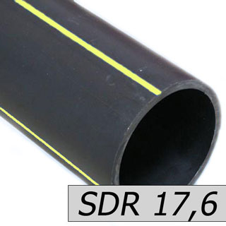 Труба ПНД газопроводная ПЭ-100 SDR 17,6 450 мм